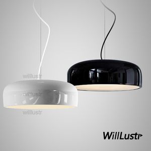 Willlustr Aluminum pendant lamp suspension lighting dinning living room bedroom hotel bar restaurant light pan 35cm 48cm 60cm white black