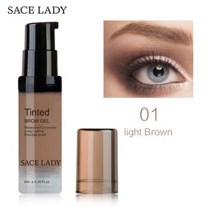 Sace Lady Henna Shade för ögonbryn Gel 6ml Make Up Paint Vattentät Tint Natural Eye Brow Enhancer Pomade Makeup Cream Cosmetic