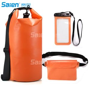 Bolsas secas impermeables - Bolsas de material de compresión flotantes Mochilas de equipo para kayak Camping / Estuche de teléfono extra gratis y herramienta de bolsillo