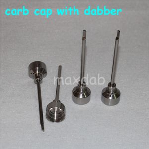 Ручные инструменты Оптовая карта CAP TI Dabber 14 мм 18 мм GR2 Titanium Nails Caps для стеклянных водопроводных труб