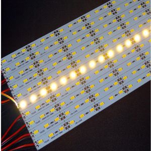 100ピースレッドグリーンピンクスーパーブライトハードリジッドバーライトDC12V 100センチ72 LED SMD 5630 5730 4500Kアルミ合金LEDストリップライトキャビネット