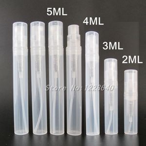 2ml 3ml 4ml 5ml Small Plastic Perfume Spray Bottle Clear Sample Mist Sprayer Atomizer Pump Perfume Bottle on Sale