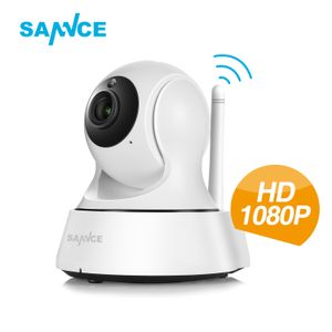 Toptan satış SANNCE® 1080P HD Kablosuz Ip Kamera Mini Kamera Su Geçirmez IR Gece Görüş Güvenlik Kamerası Bebek Monitörü Andriod IOS Kontrol Tak Takımı
