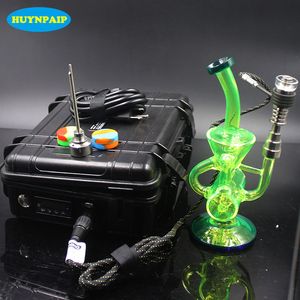 Heady D Electric Nail Kit Eデジタルネイルコイルコイルリグ付きガラスボンとコームパーコレーターボングオイルリジ