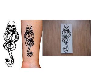 Wholesale death tattoos for sale - Group buy 5x Death Eaters Dark Mark Toys Tattoos For Cosplay Accessories And Dancing Party Accessories Dance Arm Art Make Up