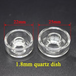 Healthy_Cigarette Q002 Smoking Replacement Quartz Dish OD 22mm 25mm 2 Models For Hybrid 6 In 1 Titanium Nail Bong Tool