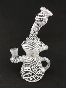 Transparent Glass Hookah, Oljeplattform Rökrör, Bong, 14mm Joint Factory Direktprismonconcessioner