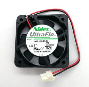 Ny original NIDEC U40X12MLZ7-51 12V 0,05A 40*40*10mm 2 linjer Mute Computer Cooling Fan