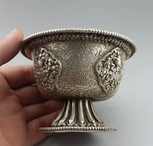Coppa in bronzo antico coppa calice in vetro rame ornamenti in cupronichel Regali per l'arredamento della casa