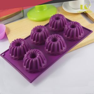 Partihandel-22 * 22 * ​​6.5cm Silicone Rudkaka Pannor Kaka Bakpanna Loaf Pan