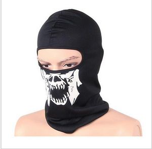Tactical Hoods Crânio do fantasma Máscara Facial Motociclista Balaclava Respirar Dustproof Windproof máscara máscaras desporto Esqui capuzes CS mascarar