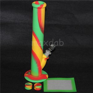 Non Stick Silicone bong with pad Round Shape 5ML Dab Wax Silicon Container In Stock