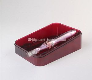 Dermapen Permanent Make-up wiederaufladbarer Derma Pen kabelloser Dermapen 5 Geschwindigkeiten elektrischer Mikronadelroller mit 2 Stück Nadelkartusche