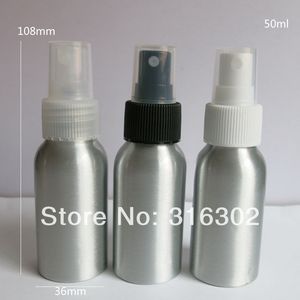 12 confezioni cosmetiche Flacone spray in alluminio da 50 ml Contenitore per profumo in metallo Conservazione di oli essenziali fai-da-te