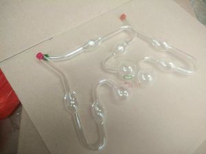 Snake Pipe Bongs tillbehör, oljeburnarglasrör Vattenrör Glasrör oljeriggar Rökning med droppglasbongs tillbehör