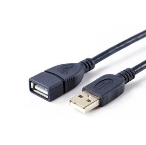 Helt ny 1,5m USB-förlängningslinje Man till kvinnlig data USB-kabel Full Copper USB-kabel för dator