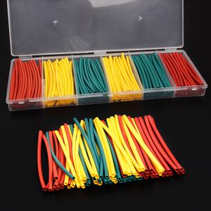 180pcs 100mm Assorted 2:1 Heat Shrink Tubing Tube Sleeving Adhesive Electrical Insulation Cable Wire Wrap Kit Red Yellow Green