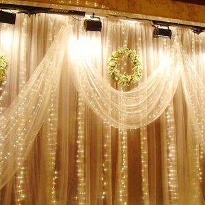10m x 3m 1000 1000 10 * 5m 1600led Cortina luzes luz de Natal corda de fada cortina de casamento luzes luz luz iluminação Freeshipping