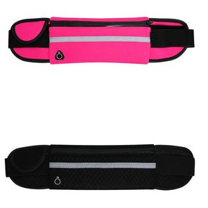 Waterproof Sport Runner Waist Bum Bag Running Jogging Belt Pouch Zip Fanny Pack Fitness Packs portable large capacity travel purse