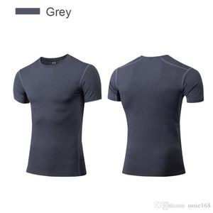 Herren-T-Shirts trockene Fits Tops mit Kurzarm Kurzarm xxl Männer komprimieren T-Shirt-Fitnessstudio atmungsaktive Kleidung