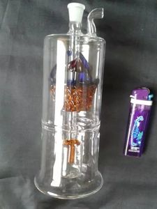 Orange Flower Basket Filter Hookah Glass Bongs Accessories Glass Rökpipor Färgglada Mini Multi-färg Handrör Bästa sked Glas