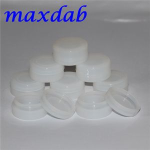 20 stks clear wax potten 3 ml siliconen rubber non-stick transparante siliconen wax potten voor dab wax bho olie opslag siliconen containers
