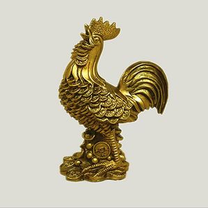 Suirong --- 2017 704 + + + un cuivre de poulet coq局JambonGrilléetLe Poulet Coq de Cuivre Feng Shui Orn