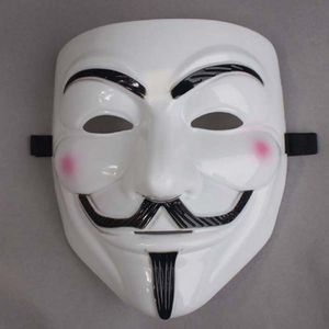 Party Masks V för Vendetta Masker Anonym Guy Fawkes Fancy Dress Adult Dräkt Tillbehör Plast Party Cosplay Masks för Halloween Party