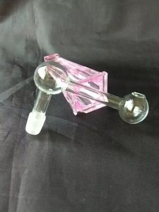 Right angle double bubble glass burner, Smoking Accessories Smoking glass water pipes oil Glass Pipe Fittings pot Smoking or bongs