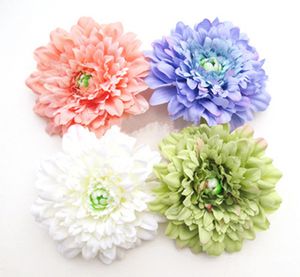 50st Gratis Frakt 11cm Partihandel Emulational Silk Afrikansk Daisy Flower Head För Hem, Trädgård, Bröllop eller Huvudbonader Klänning Ornament Dekoration