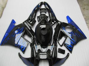 Free 7 Geschenke Kit F2 für Honda CBR60O Verkleidung 91 92 93 94 blauen Flammen schwarz fairings CBR600 F2 1991-1994 OY36