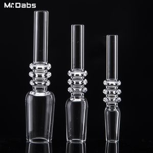 Quartz tip 10mm 14mm 19mm 100% Real Smoking Accessories with Clear Joint for Nectar Collect Quartz Nail with male joint for NC Set