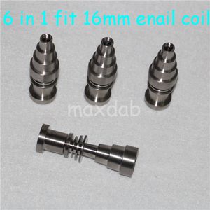 hand tools 6 IN 1 Titanium Nails domeless gr 2 titanium nail 10mm&14mm&19mm with male and female joint