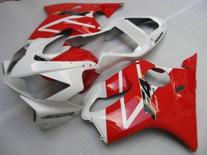 Injection mold fairing kit for Honda CBR600 F4I 01 02 03 red white fairings set CBR600F4I 2001-2003 OT04