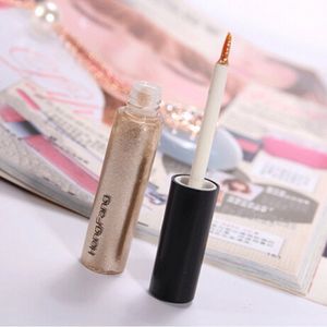 Yeni Parlak Göz Kalemi Glitter Göz Farı Sıvı Shining Eyeliner Bronzlaştırıcı Altın Pırıltılı Makyaj Maquiagem Ücretsiz Kargo