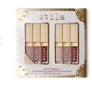 6 pieces High Quality Brand Stila Eye For Elegance Gold Eye Shadow Liquid eyeshadow Shimmer Glitter Shining Makeup