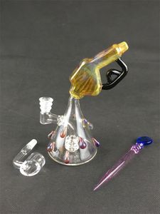 米国オイルリグ10mm Quartz BangerのHookah素材カルタガラスサイクル