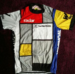 La Vie Claire Retro Mens Ropa Ciclismo Cycling Jersey MTB Bike Clothing Cykelkläder 2024 Cycling Uniform 2xs-6xl A58