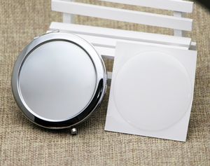 Espelho de bolso espelho em branco espelho de aumento de lupa com resina epóxi adesivo prata miroir # m070s drop shipping
