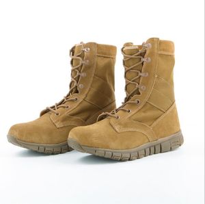 الشتاء / الخريف الرجال جودة العلامة التجارية الأحذية الجلدية العسكرية القوات الخاصة الصحراء التكتيكية القتالية قوارب الأحذية في الهواء الطلق أحذية الثلوج