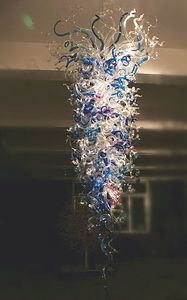 Kronleuchter, italienisches Design, Vintage-Stil, 48 Zoll, LED-Lichter, gewickelt, handgefertigt, Kronleuchter aus mundgeblasenem Glas – Marke Girban