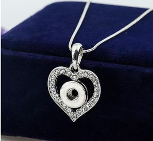 12mm Noosa crystal heart-shaped pendant necklace for women