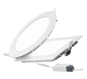 Ultradünne dimmbare LED-Flächenleuchte, 9 W, 12 W, 15 W, 18 W, 21 W, rund/quadratisch, dimmbare LED-Deckeneinbauleuchte, LED-Downlight