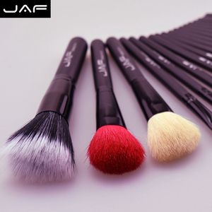 Makeup Smures JAF 18 szt. Naturalne zwierzę czerwone kozie włosy kucyk profesjonalny zestaw pędzla makijażu J1802P-B Q240507