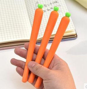 5000st/mycket Creaive Carrot Roller Ballpoint Pen 0,5 mm orange grönsaksform Stationer Julklapp