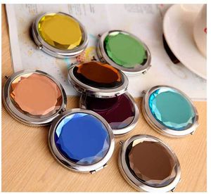 Compact Mirrors Cosmetic Makeup Tools Crystal Round Magnifying Multi Color Make Up Mirror Wedding Favor Gift