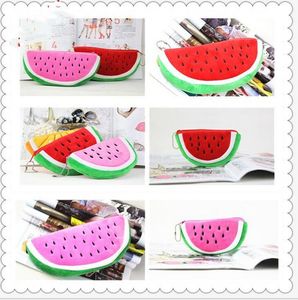 kids baby coin purse plush Pencil Case Pencil Bags novely baby watermelon bag women girl change wallet children gift