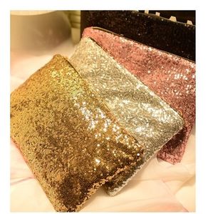 2017 Fashion Women's Sparkling Sequins Dazzling Clutch Party Evening Bag Ladies Handbag Girls Crystal Bling Purse