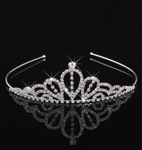 High-end brudkronor design för bröllopsfest formellt tillfälle vit tiaras hår tillbehör kristaller krona hår smycken
