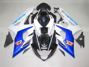 Suzuki GSXR 1000 2005 2006 için Enjeksiyon Kalıp Aitaları 2005 2006 Mavi Beyaz Kaplama Kiti GSXR1000 K5 05 06 OT14